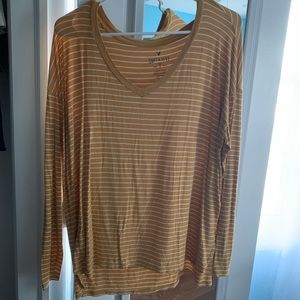 Mustard Yellow American Eagle Soft & Sexy V Neck